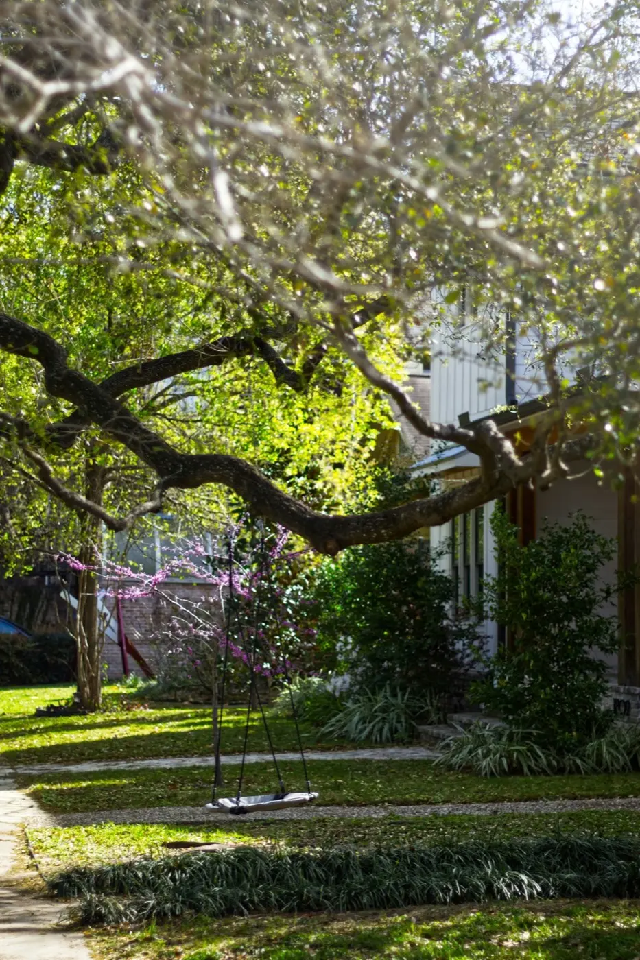 Houston neighborhood or a local family at home
