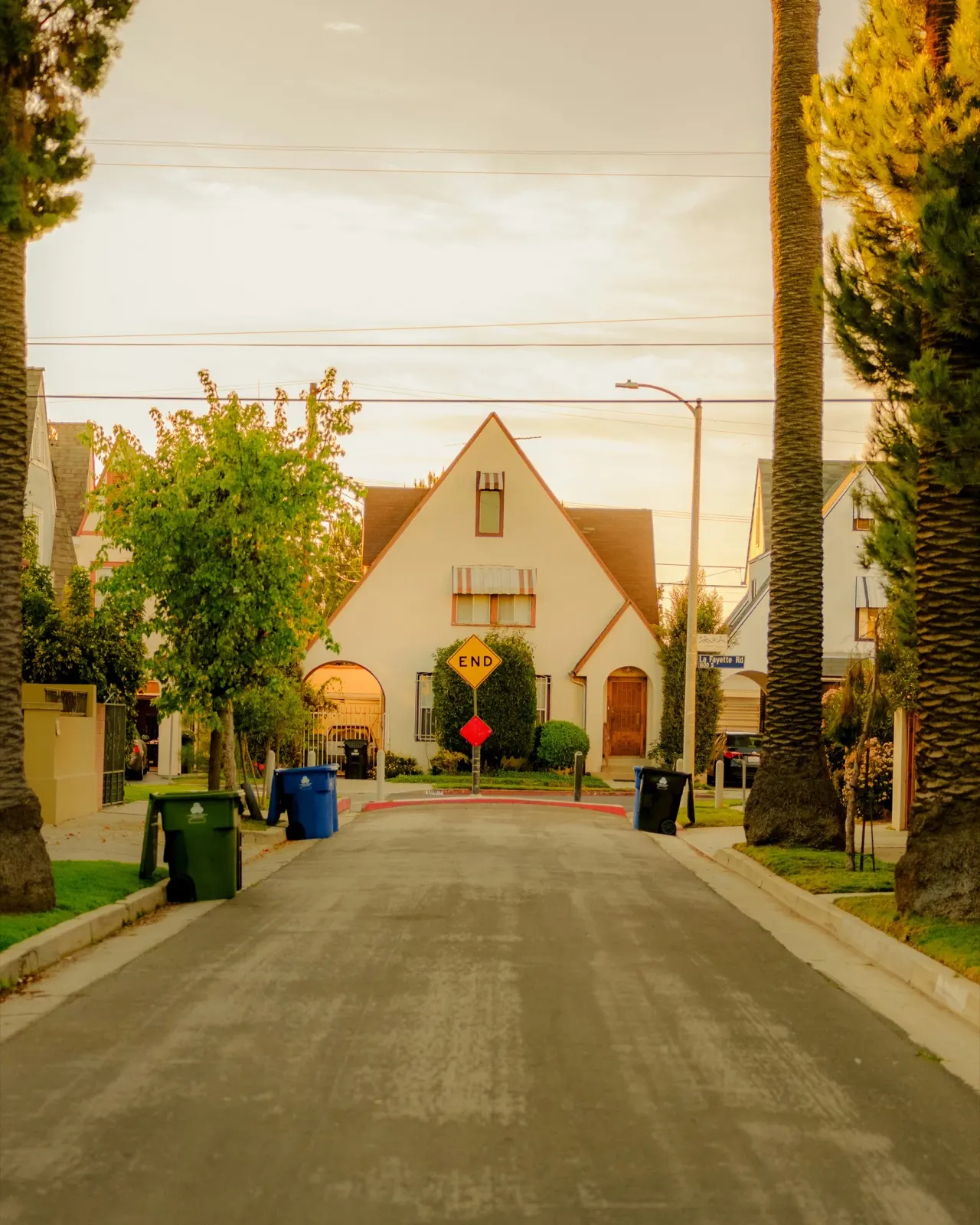 Los Angeles neighborhood or a local family at home