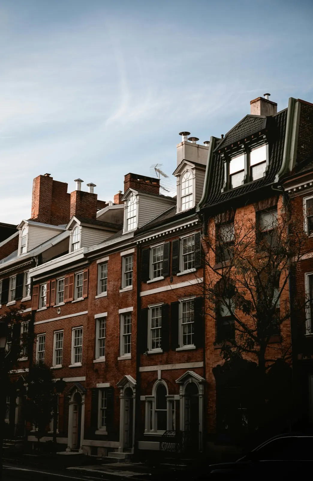 Philadelphia neighborhood or a local family at home