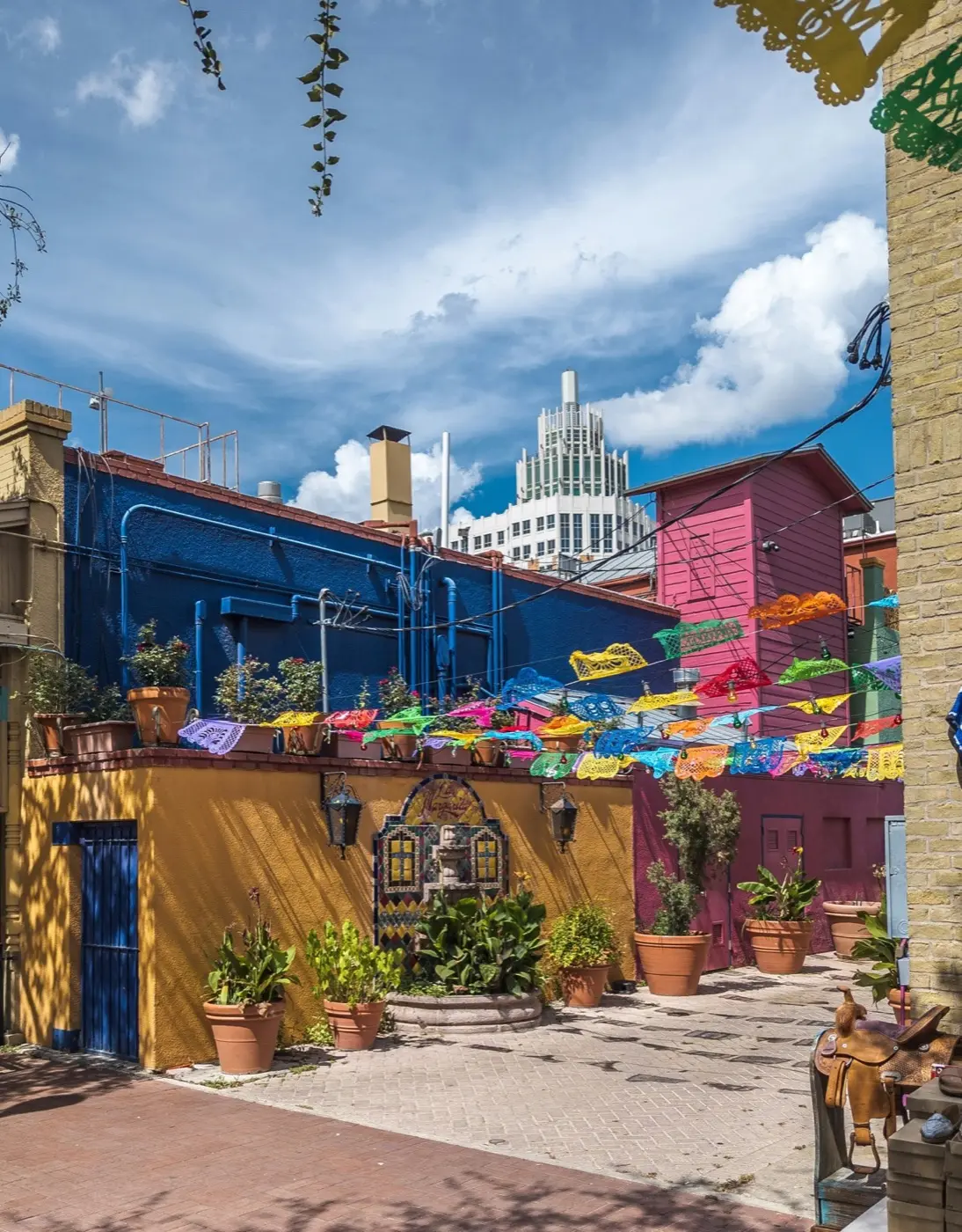 San Antonio neighborhood or a local family at home