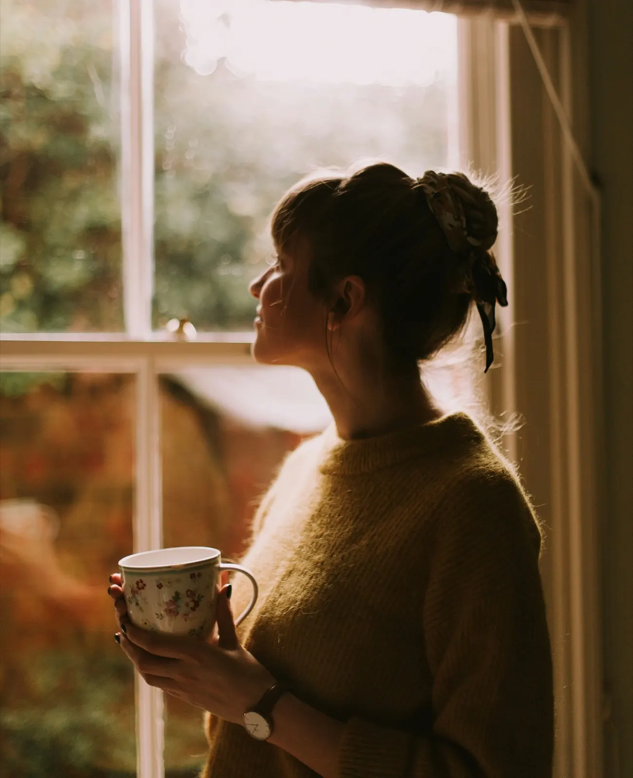 Family caregiver taking a moment for themselves